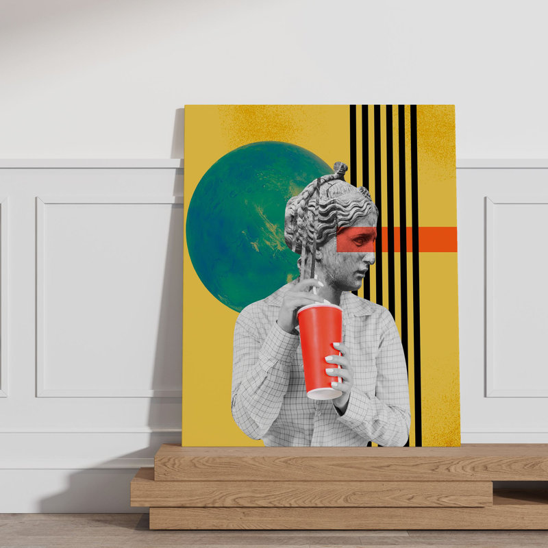 Peinture décorative sur toile, H 27,6 po x l 19,7 po