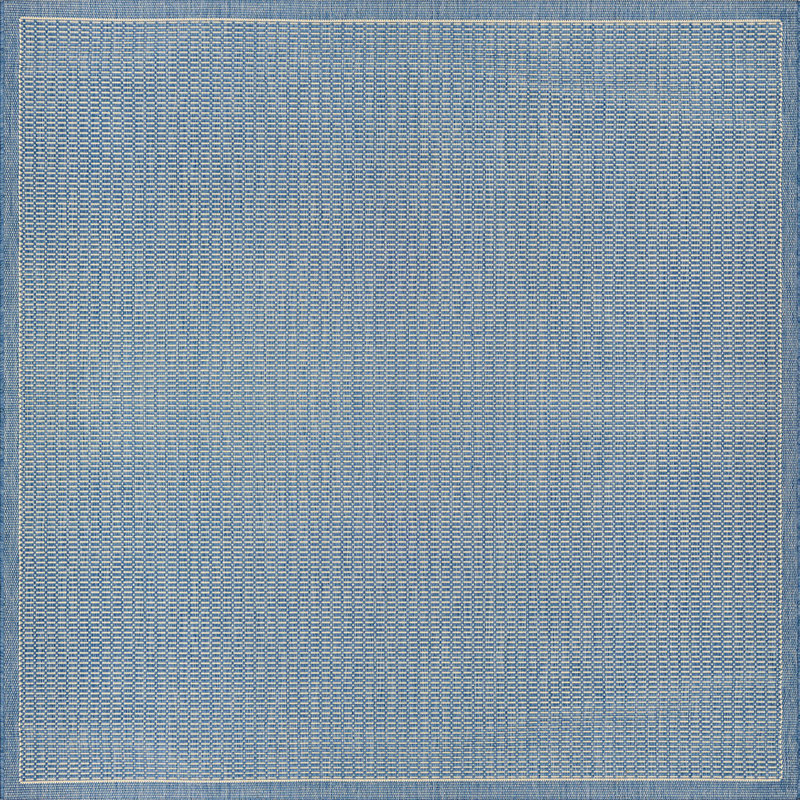 Tapis intérieur / extérieur beige Fierce Sella, Carré 7 pi 6 po