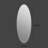 63" x 24" Modern Oval Full Length Wall Mirror