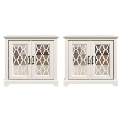 Lopes Traditional Coordinated Storage Accent Cabinet 2 Piece Set