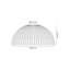 9.5 cm H Bowl Glass Ceiling Fan Bowl Shade ( Clip On )-70908684