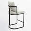 Tabouret de bar 26 po avec dossier et structure en métal, chaises de bar rembourrées modernes pour îlot de cuisine 26 po-2035288889-2035288887