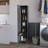Lawen Tall Storage Cabinet, Single Door, 3 Broom Hangers
