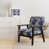 Motif victorien brocart bleu cobalt II
