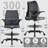 Breathable Mesh Drafting And Office Chairs With Adjustable Foot Pedals And Armrests-991080445