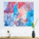 Bleu et mauve luxueux abstrait fluide VI - peinture sur toile