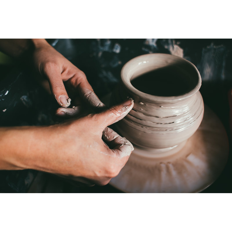 Woman Working - Wrapped Canvas Print, 20cm H x 30cm W x 3.8cm D