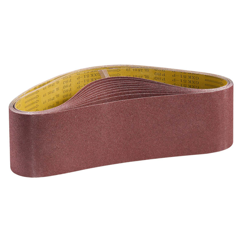 Courroies de ponçage, courroies de ponceuse à bande 6 x 48 pouces, oxyde d'aluminium 80 grains pour le travail du bois, acier, aluminium, métaux non ferreux