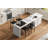 25" Counter Height Bar Stools Set of 4, Faux Leather Seat, Metal Legs, Kitchen Island Chairs, Black-437225175