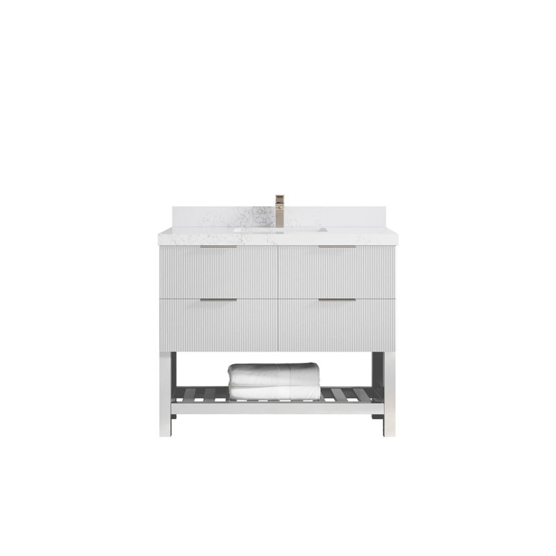 Meuble-lavabo simple 42 po avec plateau Catalina