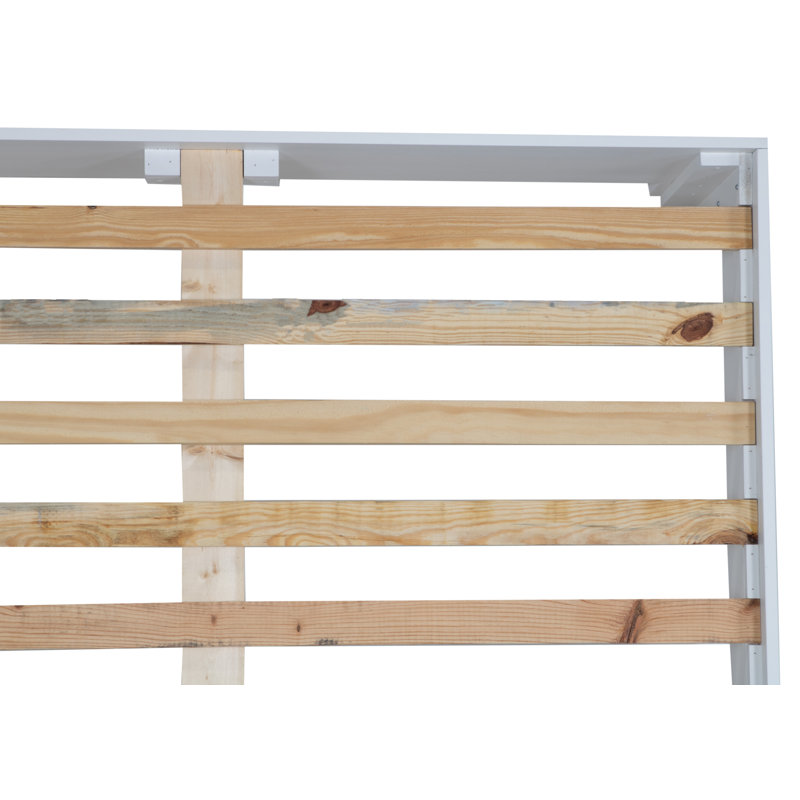Base de lit plateforme 16 po, Simple TG, Blanc