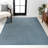 Fincham High-Low Minimalist Scandi Striped Navy/ivory Indoor/Outdoor Rug-1251859826