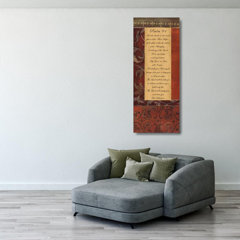 Psalms 91, 40" H x 16" W