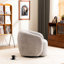Fauteuil demi-tonneau pivotant rembourré Munehito-986386221