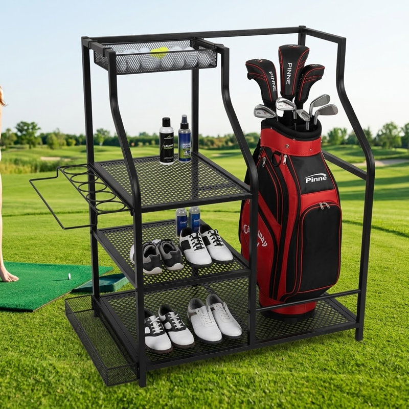 Freestanding Sports Storage Rack