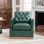 Fauteuil pivotant en cuir véritable Azib-1411745281