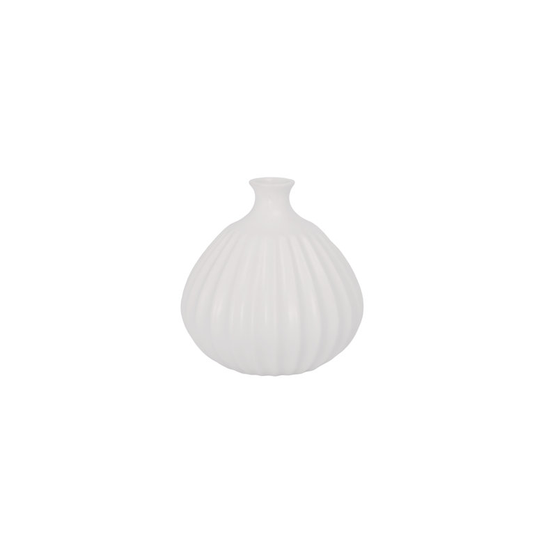 Ceramic Vase Matte Finish White