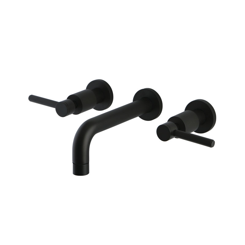 South Beach Wall Mounted Bathroom Faucet, Satin Nickel