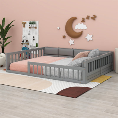 Lit plateforme tapissier Jayzen