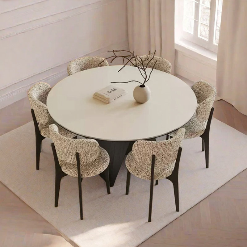 Ensemble de table de salle à manger moderne et simple de luxe, H 29,53 po x L 53,15 po x l 53,15 po
