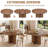 43.3''-59'' Extendable Round Dining Table for 4-8, Modern Kitchen Oval Dining Table with Removable Leaves, Dinner Table-1341208264