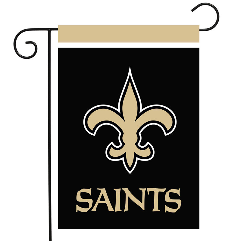 Drapeau de la Nouvelle-Orléans avec NFL, Noir / Jaune, Saints de la Nouvelle-Orléans