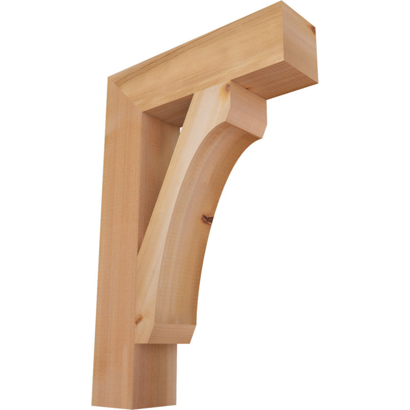 Support en blocs de cèdre rouge occidental l 3 1/2 po x P 16 po x H 24 po, Cèdre rouge, Lisse, H 24 po x l 3,5 po x P 16 po