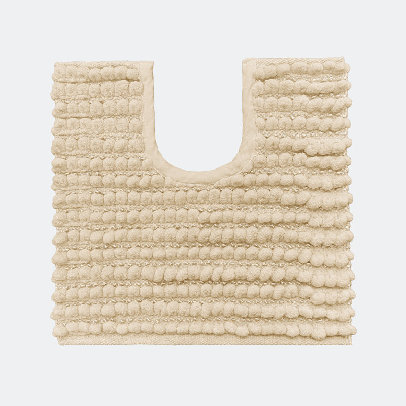 Moonya U-Shaped Bobble Pedestal Mat, Stone
