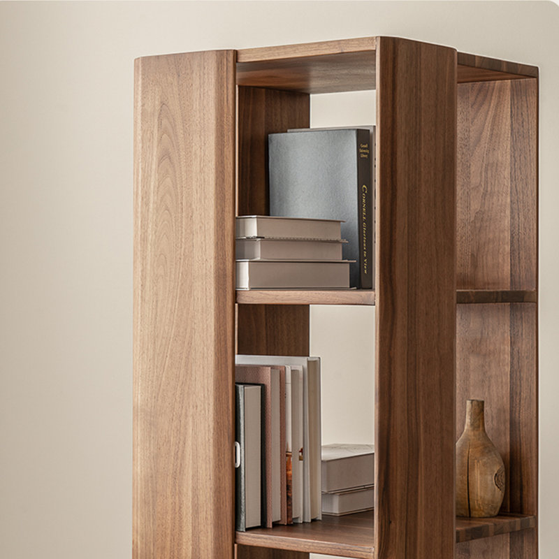 American Style Solid Wood Rotating Bookcase