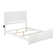 Amear Solid Wood Foundation Bed with Matching Footboard and Built-in USB Charger