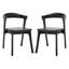 Chaise en bois et cuir Carper-70605908