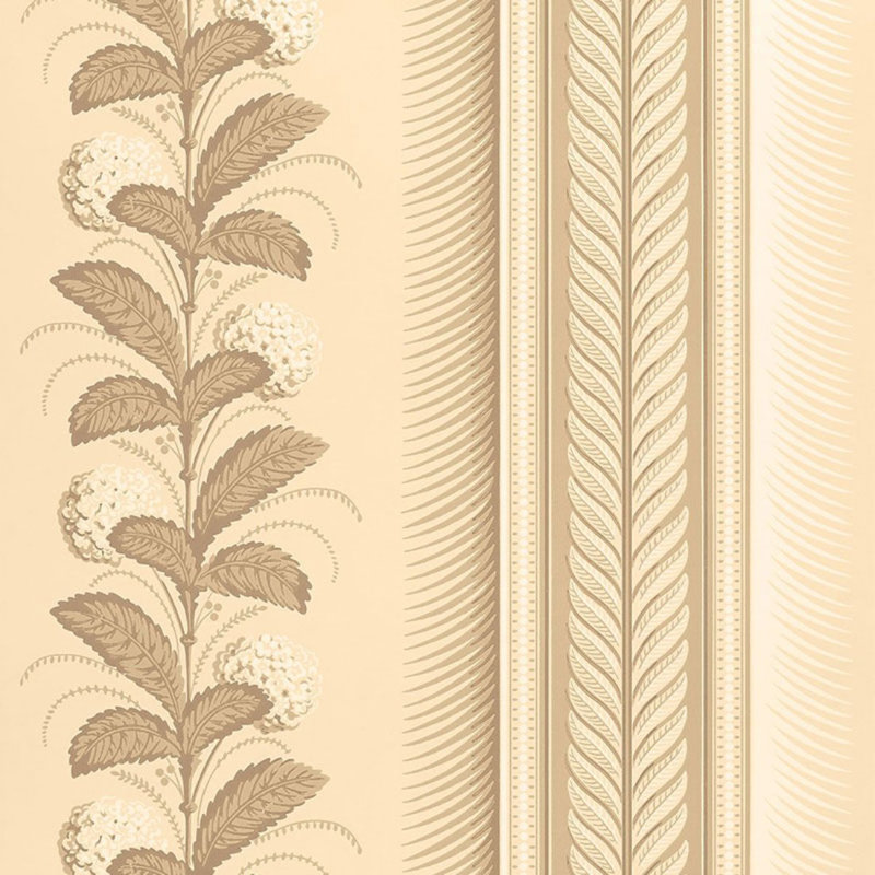 Papier peint Hydrangea Drape, Fauve