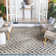 Arneshia Geometric Power Loom Anthracite/Light Beige Area Indoor/Outdoor Area Rug