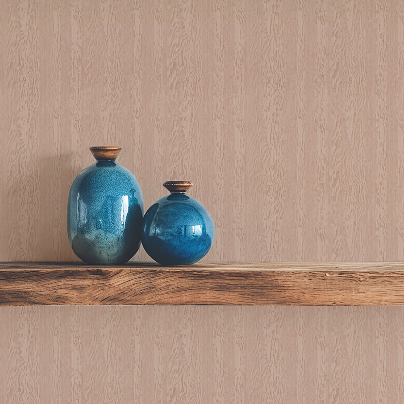 Urban Timber - Wood Wallpaper, Clay, Self-adhesive