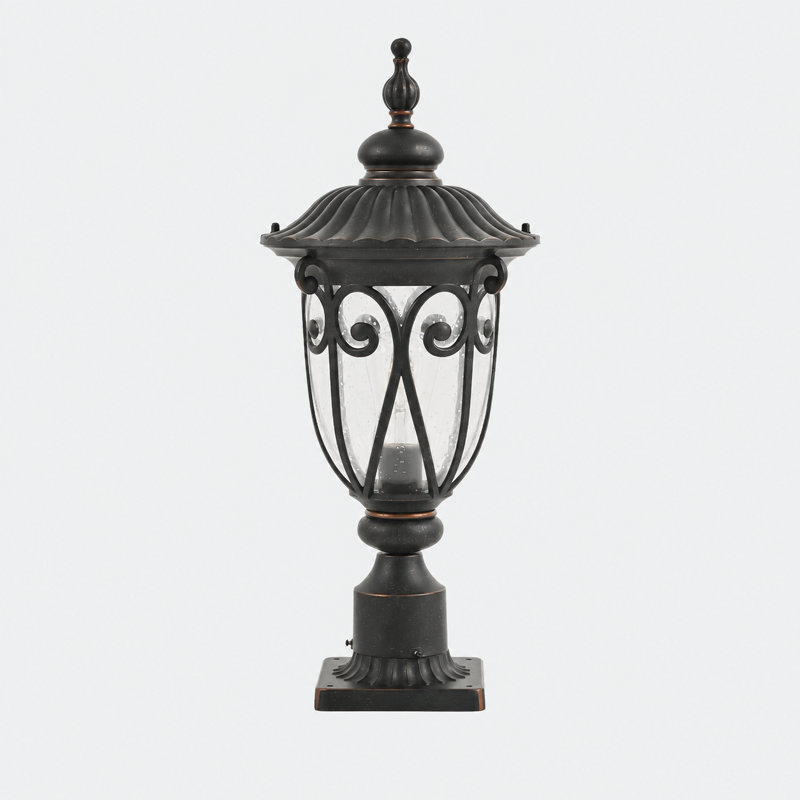 Lampadaire d'extérieur 24,15 pouces en noir