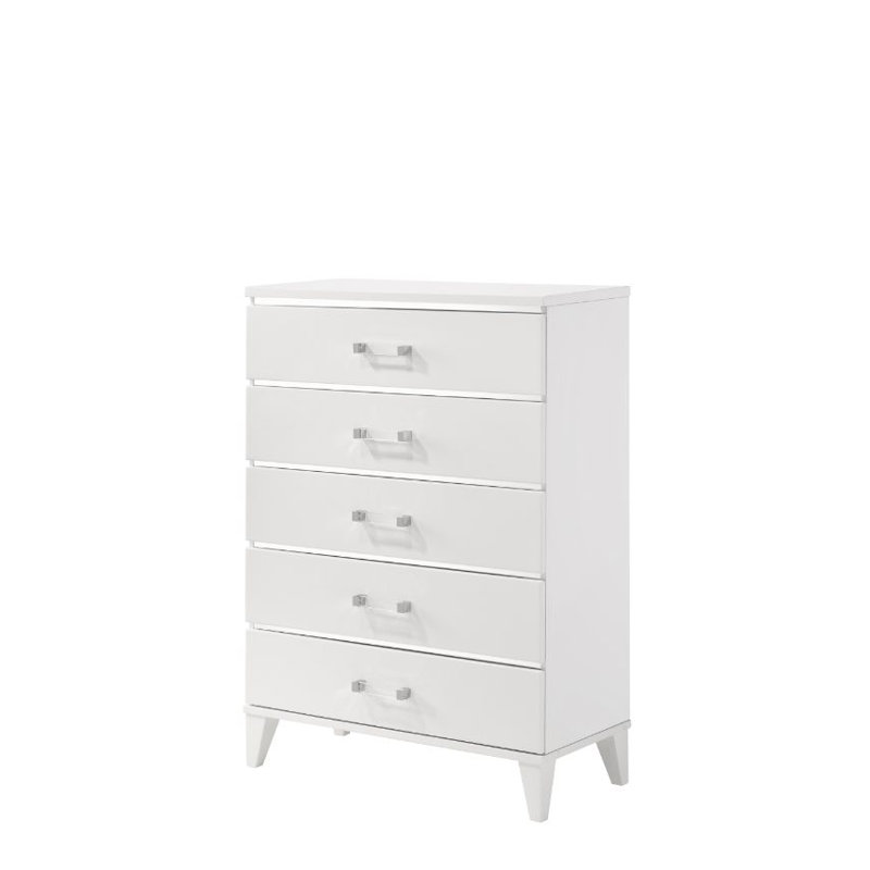 Commode 3 tiroirs, Blanc
