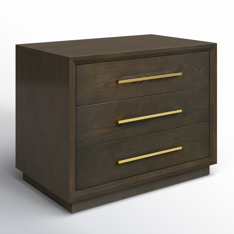 Langley 3-Drawer Nightstand | Elegant Bedside Storage