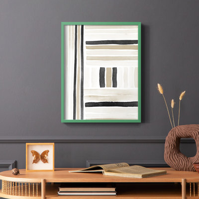 «Neutral Lines II», reproduction encadrée - bois massif