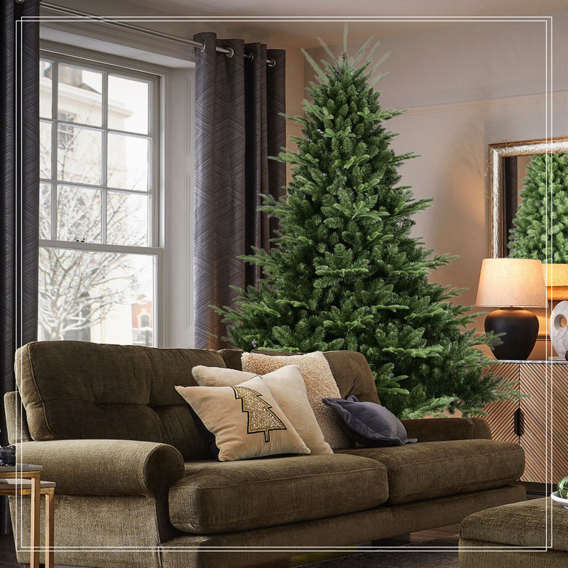 Arbre de Noël pleine forme 5 pi avec 1129 pointes - aiguilles mixtes en PE / PVC, 5"