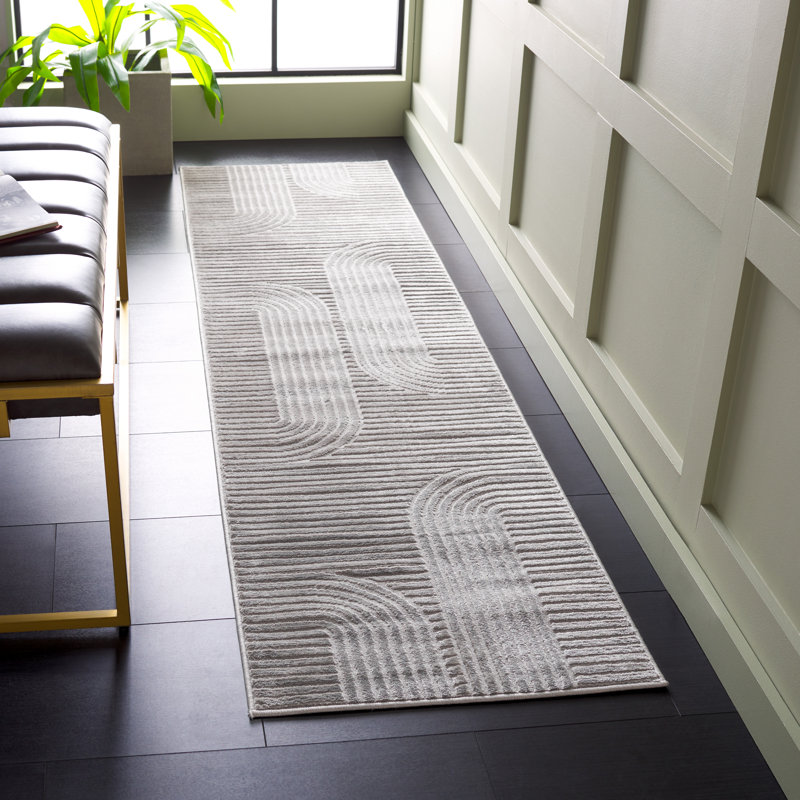 Saylor 100 Performance abstract rug, Tapis de couloir 2 pi x 8 pi