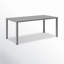 Table de salle à manger en aluminium Ottie-1749528805
