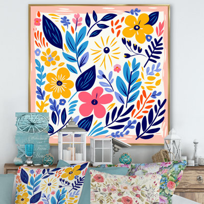 Henri Matisse Style Floral Pattern IV - Assorted Bouquets Wall Art