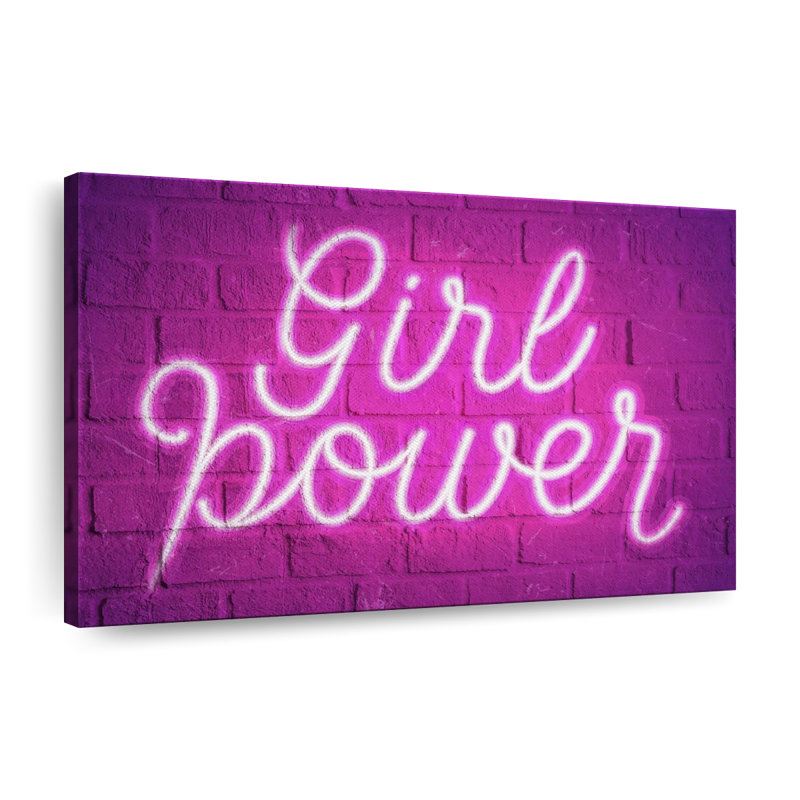 «Girl Power», reproduction sur toile, H 34 po x l 51 po x P 1,25 po