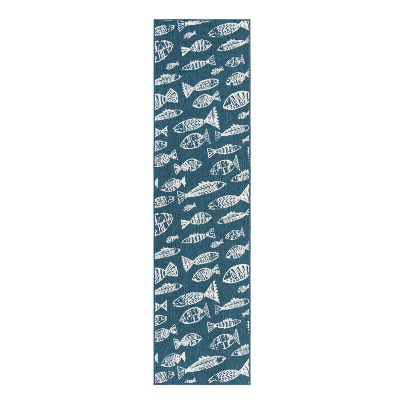 Tapis intérieur / extérieur d'extérieur Coastal, Tapis de couloir 2 pi 7 po x 10 pi