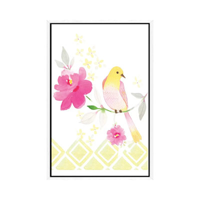 Bird On A Branch by Stephanie Ryan - Print on Canvas