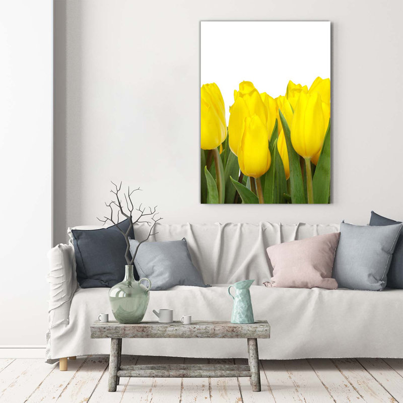 Yellow Tulips - Wrapped Canvas Print