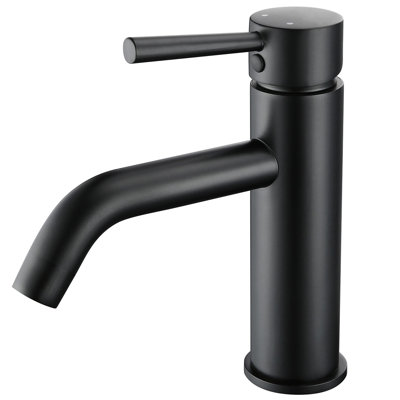 Robinet de lavabo de salle de bain à fixation sur comptoir 5,04 po, robinet simple en laiton massif Hanlde