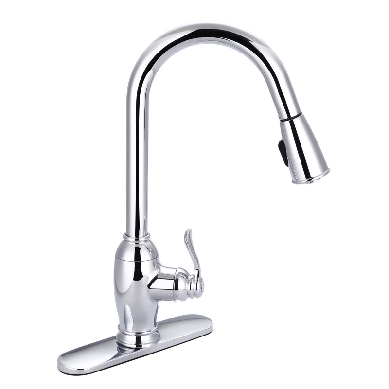 Banner Faucets Castille Pull Down Kitchen Faucet, Chrome