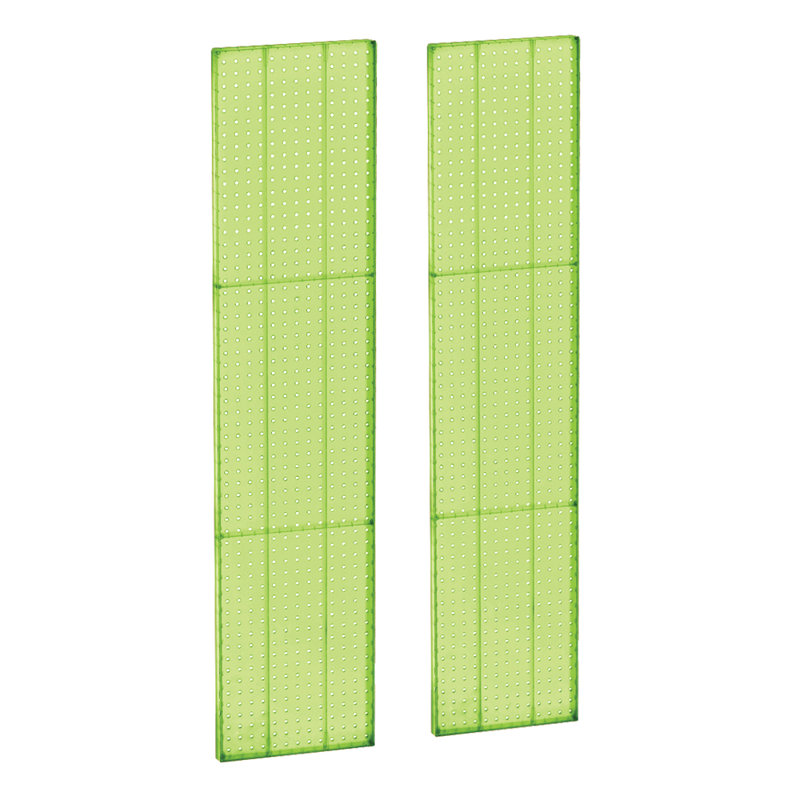 Pegboard Wall Panel Storage Solution, Size: 60"x 13.5", 2-Pack, 60" H x 13.5" W x 0.13" D, Green