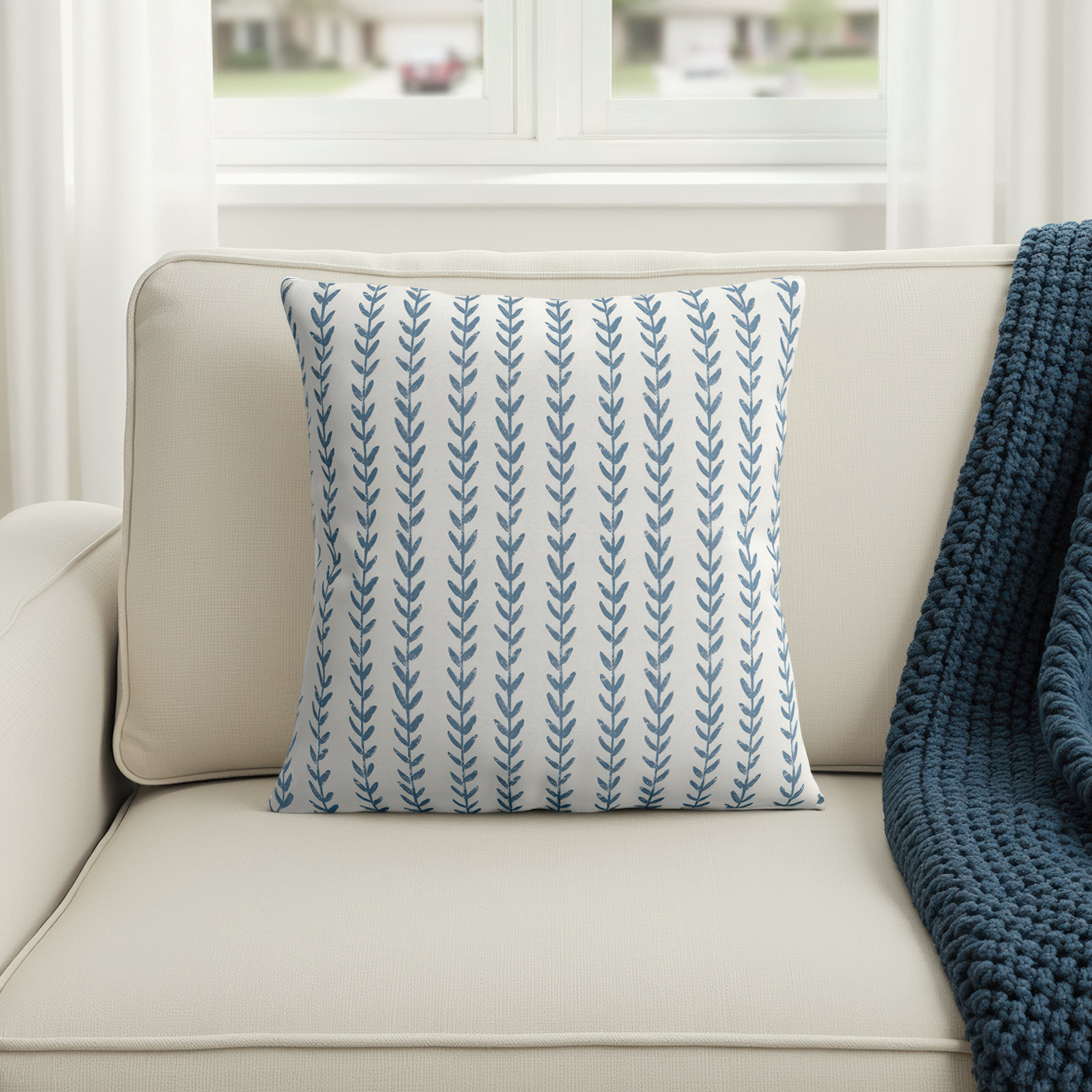 Zoey Linen Pillow Cover, 18" x 18", Pillow Cover Only - No Insert